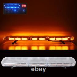 Amber Recovery Light Bar LED Flashing Beacon Lightbar Warning Strobe Van 1200mm