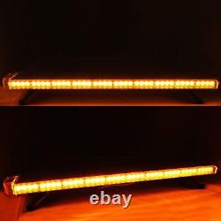 Amber Recovery Light Bar LED Flashing Warning Magnetic Beacon Car Van Strobe Lig