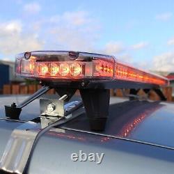 Amber Recovery Light Bar LED Flashing Warning Magnetic Beacon Car Van Strobe Lig