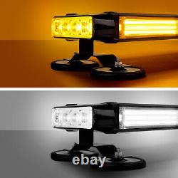 Amber White 37 LED Recovery Light Bar 940mm 12v Flashing Beacon Truck Light