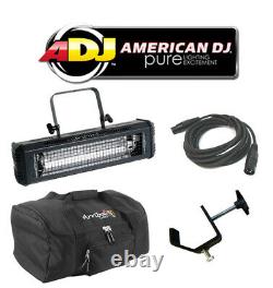 American DJ Lighting Mega Flash Dmx 800W Strobe Light With Arriba Bag Clamp Cable
