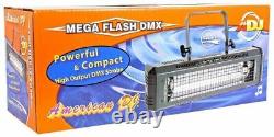 American DJ Mega Flash DMX 800W DMX Strobe Light with Sound Sensor + Fog Machine