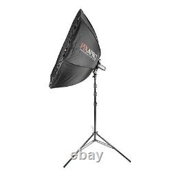 Battery Powered Portable Flash Strobe Kit with Umbrella Softbox and Stand 200Ws