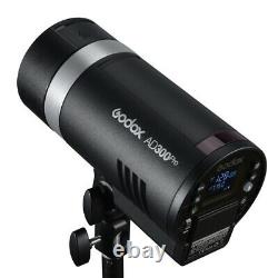 DHL Godox AD300Pro 2.4G HSS Outdoor Flash 300W TTL Flash Monolight Strobe 5600K