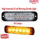 Durite 0-441-70 Amber Flashing Strobe High Intensity 6 Led Warning Light Lamp 4x