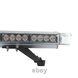 Emergency Flashing Lamp Bar Beacon 51'' 96 LED Amber Car Strobe Light Warning