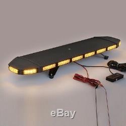 Emergency Flashing Lamp Bar Beacon 96 LED Amber Car Strobe Light Warning IP65