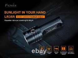 Fenix LR35R 10000 Lumen Long Throw Rechargeable LED Flashlight with 4x Batteries