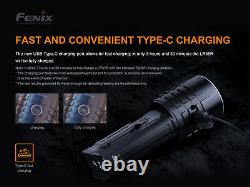 Fenix LR35R 10000 Lumen Long Throw Rechargeable LED Flashlight with 4x Batteries