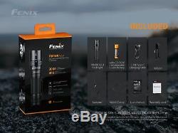 Fenix PD40R v2 3000 Lumen USB-C Rechargeable LED Flashlight + 2x 5000mAh Battery