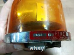 Fireball Strobe Light Federal Signal Company Model FBH11 Series A1 12 Volt Used