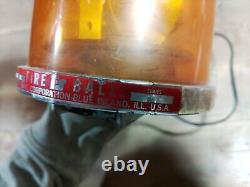 Fireball Strobe Light Federal Signal Company Model FBH11 Series A1 12 Volt Used