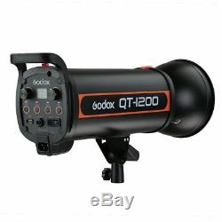 GODOX 3X QT-1200 1200W High Speed Studio Strobe Flash Softbox Trigger Light Kit