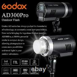 GODOX AD300PRO Outdoor Flash Strobe 300W TTL 2.4G 1/8000 HSS Flashlight 2600mAh