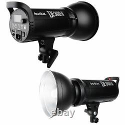 GODOX DE300II 300Ws Studio Strobe Flash Light Lamp + 120cm Softbox + Boom Arm
