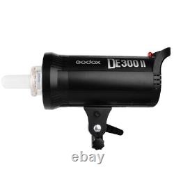 GODOX DE300II 300Ws Studio Strobe Flash Light Lamp + 120cm Softbox Stand