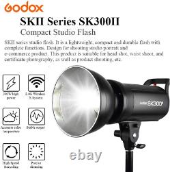GODOX SK300II 300Ws GN58 5600K Studio Strobe Light Bowens Mount Flash With BD-04