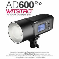 Godox 2 AD600Pro 600W TTL HSS Strobe Flash Grid Softbox Trigger Light Stand Kit