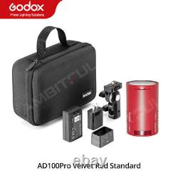 Godox AD100 Pro 100W 2.4g Strobe 1/8000 HSS Pocket Camera Flash Light Speedlite