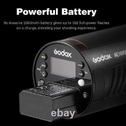 Godox AD100Pro 100Ws 2.4GHz Wireless TTL Strobe Flash Light with 1/8000s HSS+ Gift