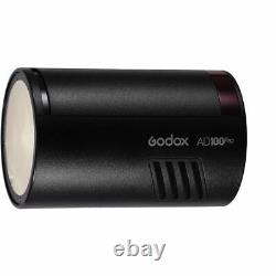 Godox AD100Pro Pocket Outdoor Photo Flash Light Strobe Camera Speedlite +Battery