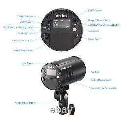 Godox AD100Pro Pocket Studio Portrait Flash Light Photography Lamp 5800K 1/8000s