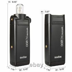 Godox AD200 2.4G TTL 1/8000s HSS Flash Speedlite+X1T-N +SoftboX+BD-07 f Nikon