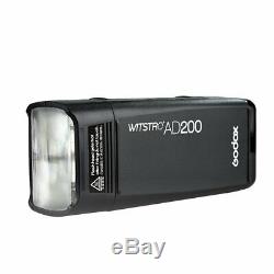 Godox AD200 200Ws 2.4G TTL Pocket Flash Strobe 1/8000 HSS Double Head Flash UK