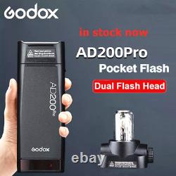 Godox AD200 Pro AD200Pro 200Ws 2.4G Pocket Flash Strobe TTL 1/8000 HSS Speedlite