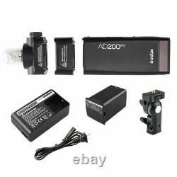 Godox AD200Pro AD200 Pro 2.4G TTL 1/8000 HSS Wireless Flash Light Speedlite Lite