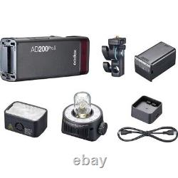 Godox AD200Pro II Outdoor Pocket Flash Light TTL HSS 1/8000S Camera Speedlite