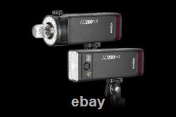 Godox AD200Pro II Outdoor Pocket Flash Light TTL HSS 1/8000S Camera Speedlite