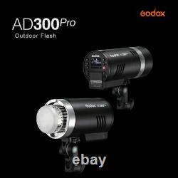 Godox AD300Pro 300W 2.4G TTL Flash Strobe Light 1/8000 HSS+Grid Softbox F Nikon