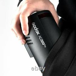 Godox AD300Pro 300W 2.4G TTL Outdoor Flash Strobe Light 1/8000 HSS+Grid Softbox