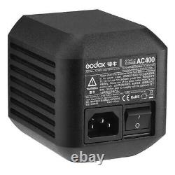 Godox AD400 Pro Studio Flash Strobe and HSS Multi Accessory Adaptable AC Adapter
