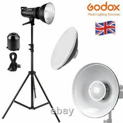 Godox DE300II 300W 2.4G Wireless Studio Strobe Flash + Light Stand + Beauty Dish