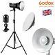Godox De300ii 300w 2.4g Wireless Studio Strobe Flash + Light Stand + Beauty Dish