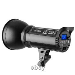 Godox DE400II 400W 2.4G Studio Strobe Flash Light with Beauty Dish + Light Stand