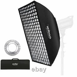 Godox DE400II 400W Studio Strobe Flash Light Lamp + 80x120cm Grid Softbox