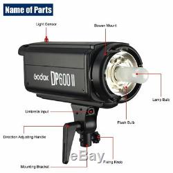 Godox DP600II 600W 5500K Studio Strobe Flash Light 150W Lamp Head F photography