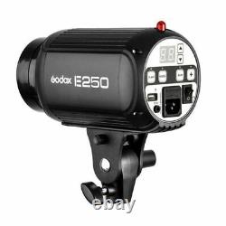 Godox E250 Photo Studio Strobe Flash Light Studio Flash 250W+Reflect Umbrella