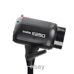 Godox E250 Studio LED Headlight Flash Strobe Photo Video+Reflective Umbrella Set