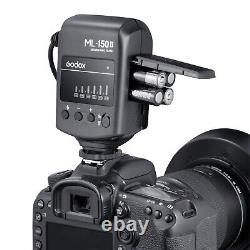Godox ML-150 II Macro On-Camera Ring Flash Strobe With 6 Lens Adapter Ring