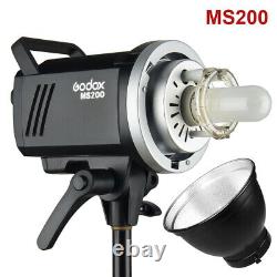 Godox MS200 MS300 Studio Flash Light Strobe 5600K For Bowens Mount Monolight