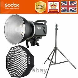 Godox MS300 2.4G Studio Flash Bowens Mount + 95cm softbox with Grid +light stand