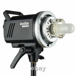 Godox MS300 2.4G Studio Flash Bowens Mount + 95cm softbox with Grid +light stand