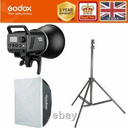 Godox MS300 300W 2.4G Studio Flash Bowens Mount + 6060cm softbox+2m light stand