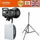 Godox Ms300 300w 2.4g Studio Flash Bowens Mount + 6060cm Softbox+2m Light Stand