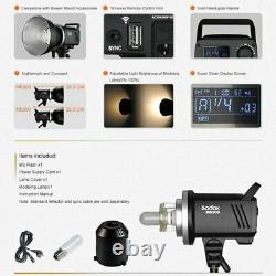 Godox MS300 300WS Studio Strobe Head Camera Flash Light Monolight+Reflector UK