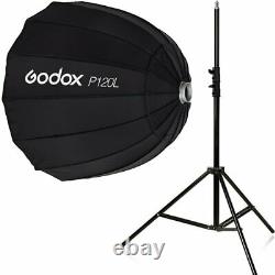 Godox P120L 120cm Bowens Mount Parabolic Softbox + Stand For Strobe Flash Light